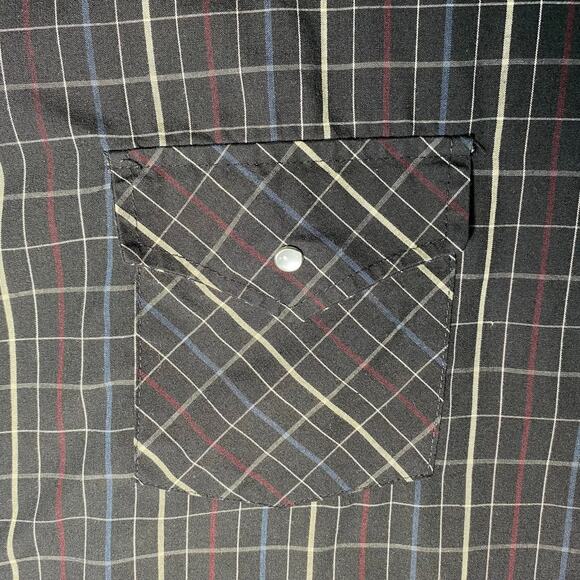 ELY CATTLEMAN Vintage Western Plaid,Casual ,Snap Shirt Men Size XL - Picture 8 of 9